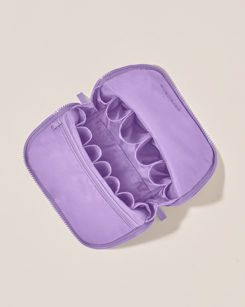 the lilac brush bag