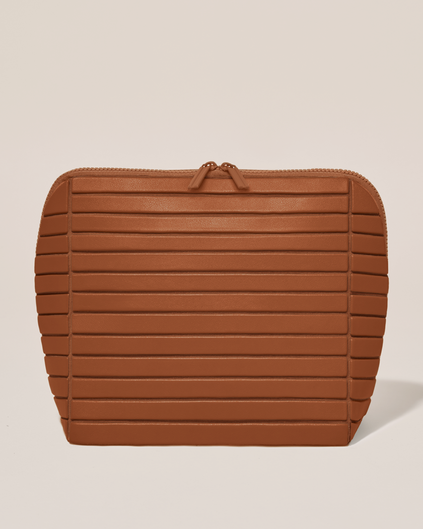 The Large Vicuna Traveller - Fold-Down Makeup Bag The Large Vicuna Traveller - Fold-Down Makeup Bag