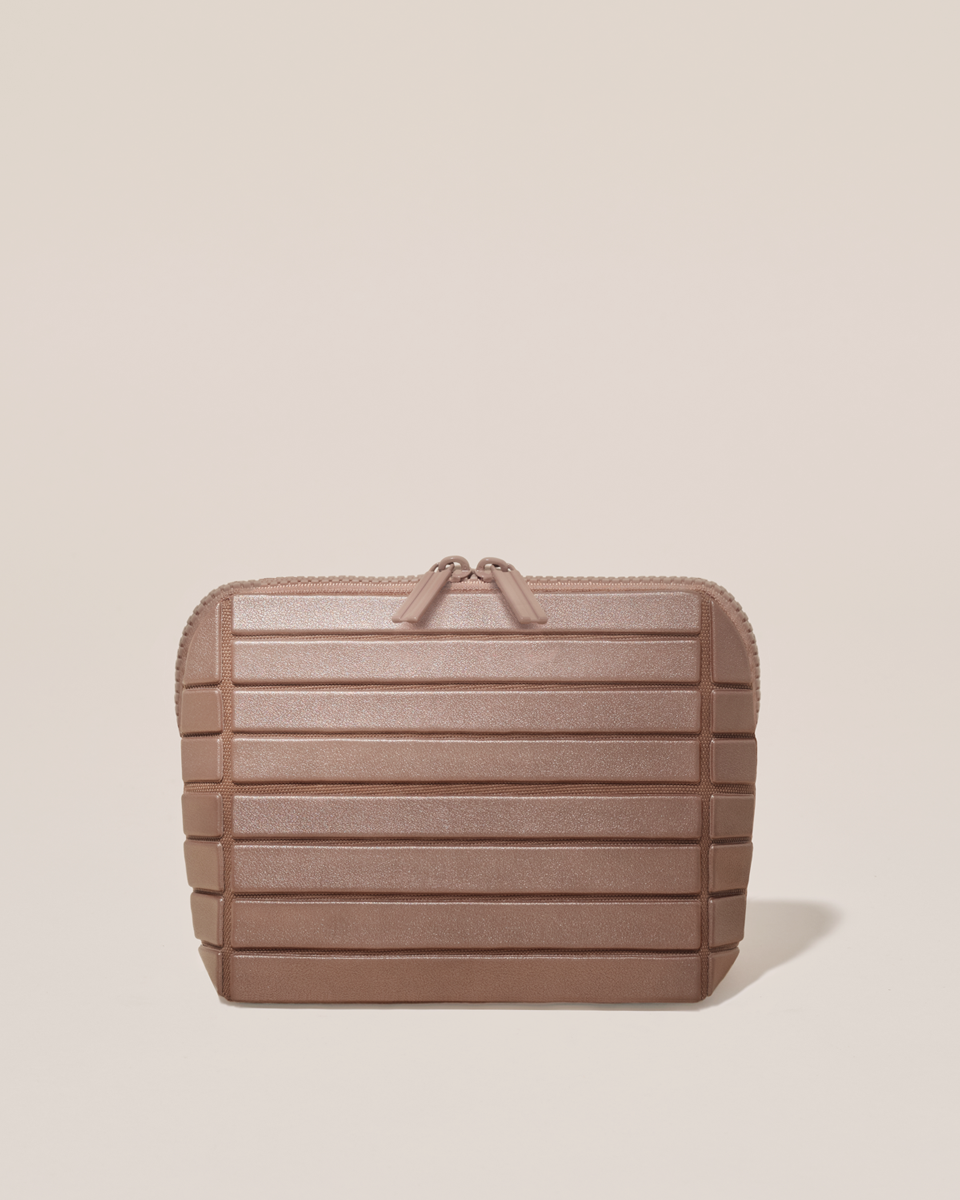The Small Bronze Traveller - Fold-Down Makeup Bag The Small Bronze Traveller - Fold-Down Makeup Bag
